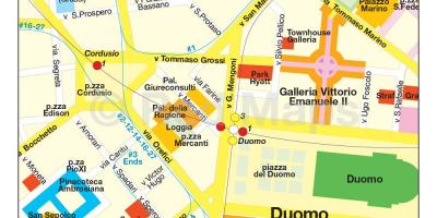 Shopping milanese mappa