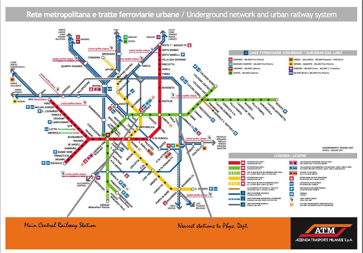 mappa della stazione centrale di milano