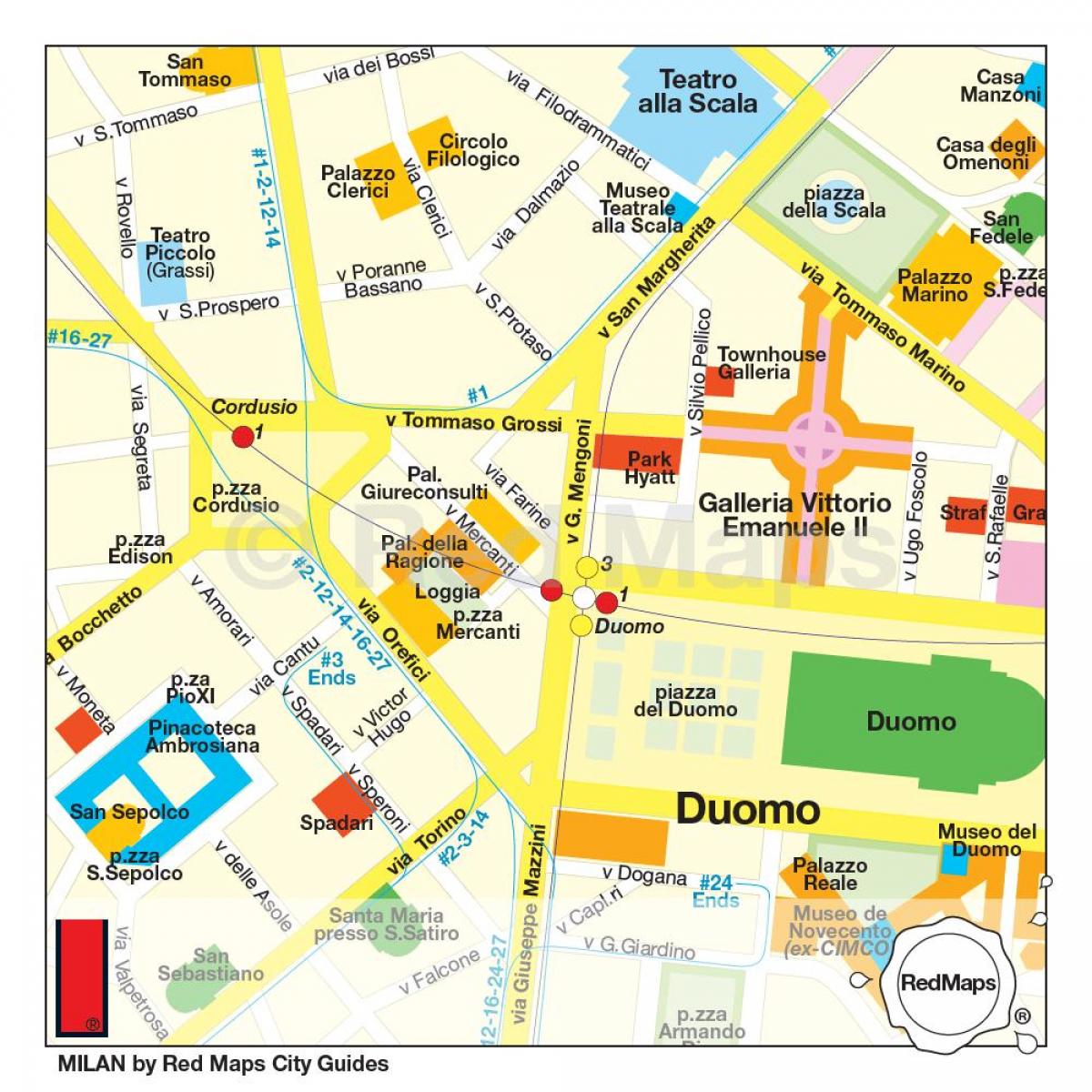 shopping milanese mappa