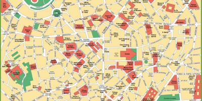 Milano centro città mappa