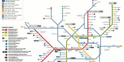 Milano cartina dei trasporti
