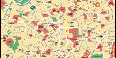 Milano città dell'italia centro mappa