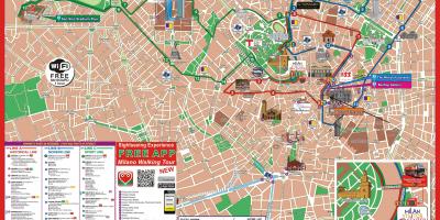 Milano hop on hop off mappa del percorso