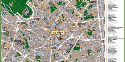 Milano mappa visite turistiche